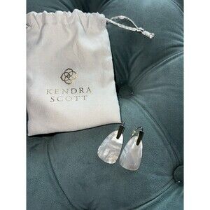 Kendra Scott Marty drop earrings Ivory mother of pearl Statement Jewelry